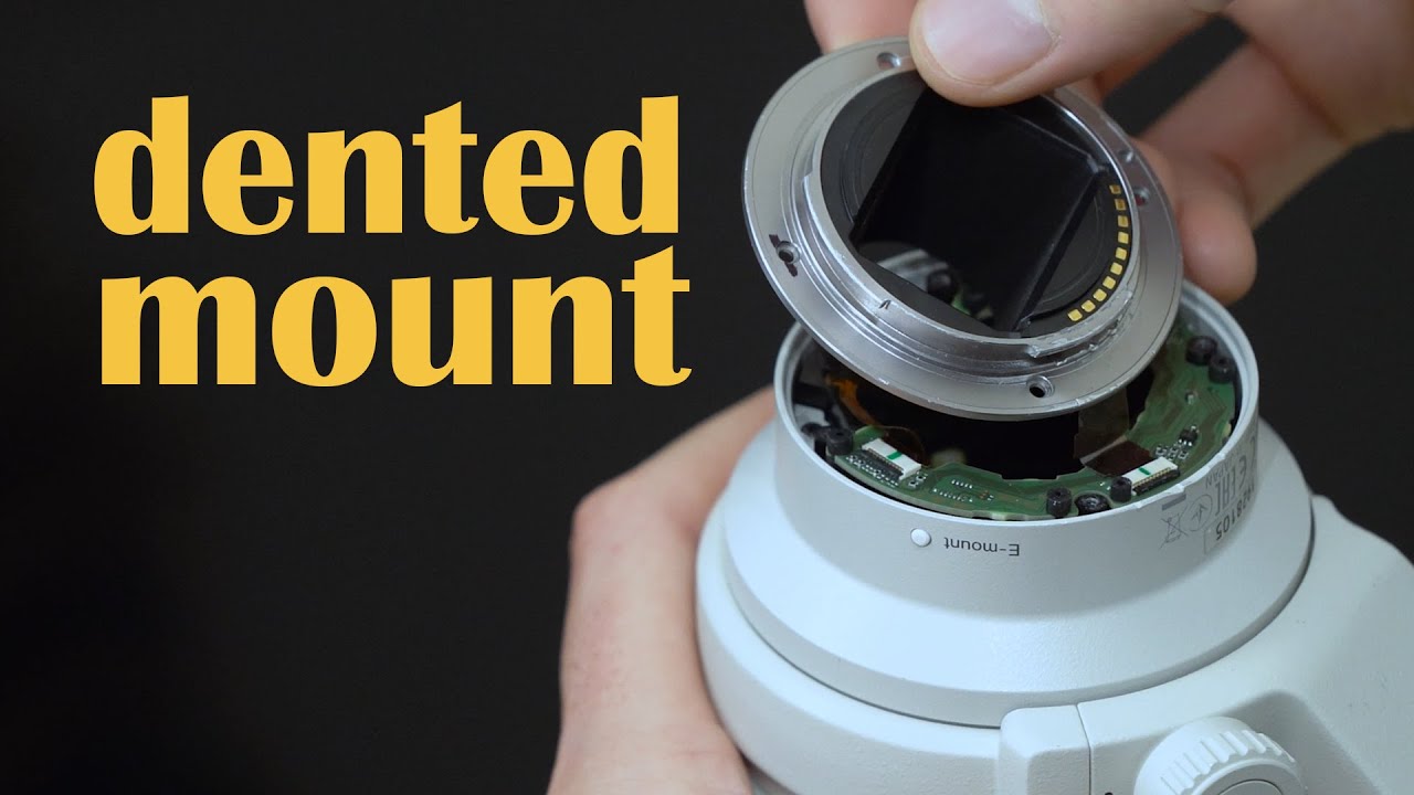 Sony E-Mount | Wymiana pierścienia mocującego bagnet obiektywu wygiętego