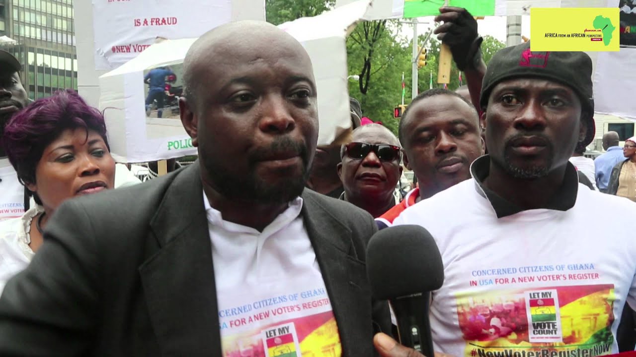 Ghanaian Group Stage Anti-Mahama Protest At The UN