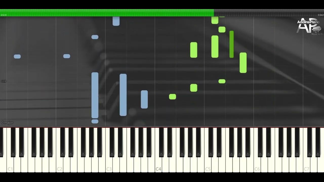 Sentinel - Mike Oldfield | Adelina Piano synthesia tutorial