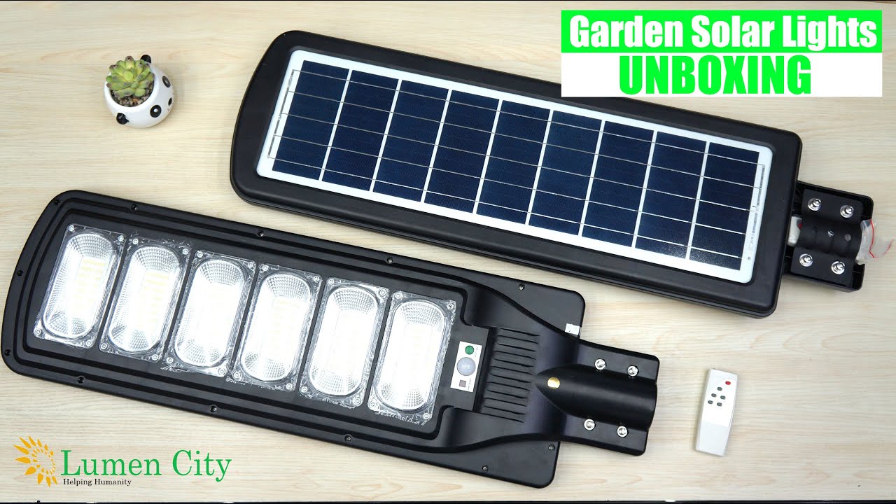 Outdoor Solar Light For Garden & Street with Automatic On/Off Function Unboxing