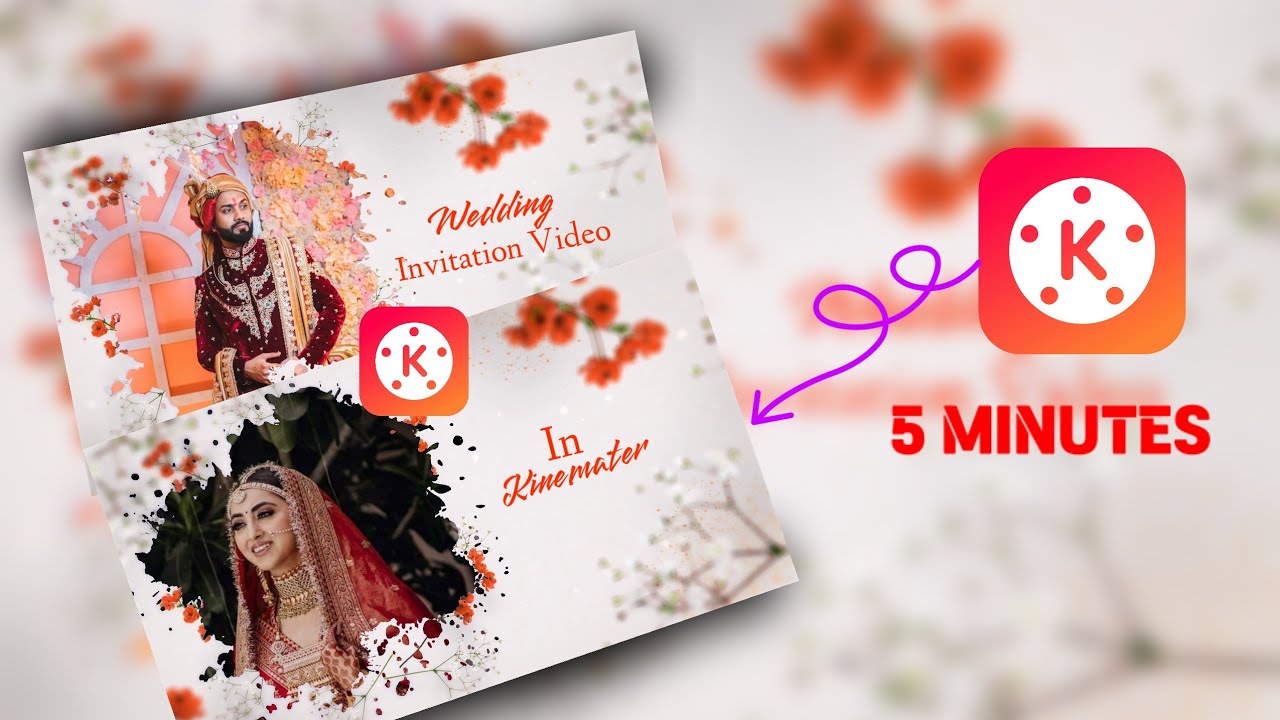 WEDDING INVITATION VIDEO EDITING KINEMASTER