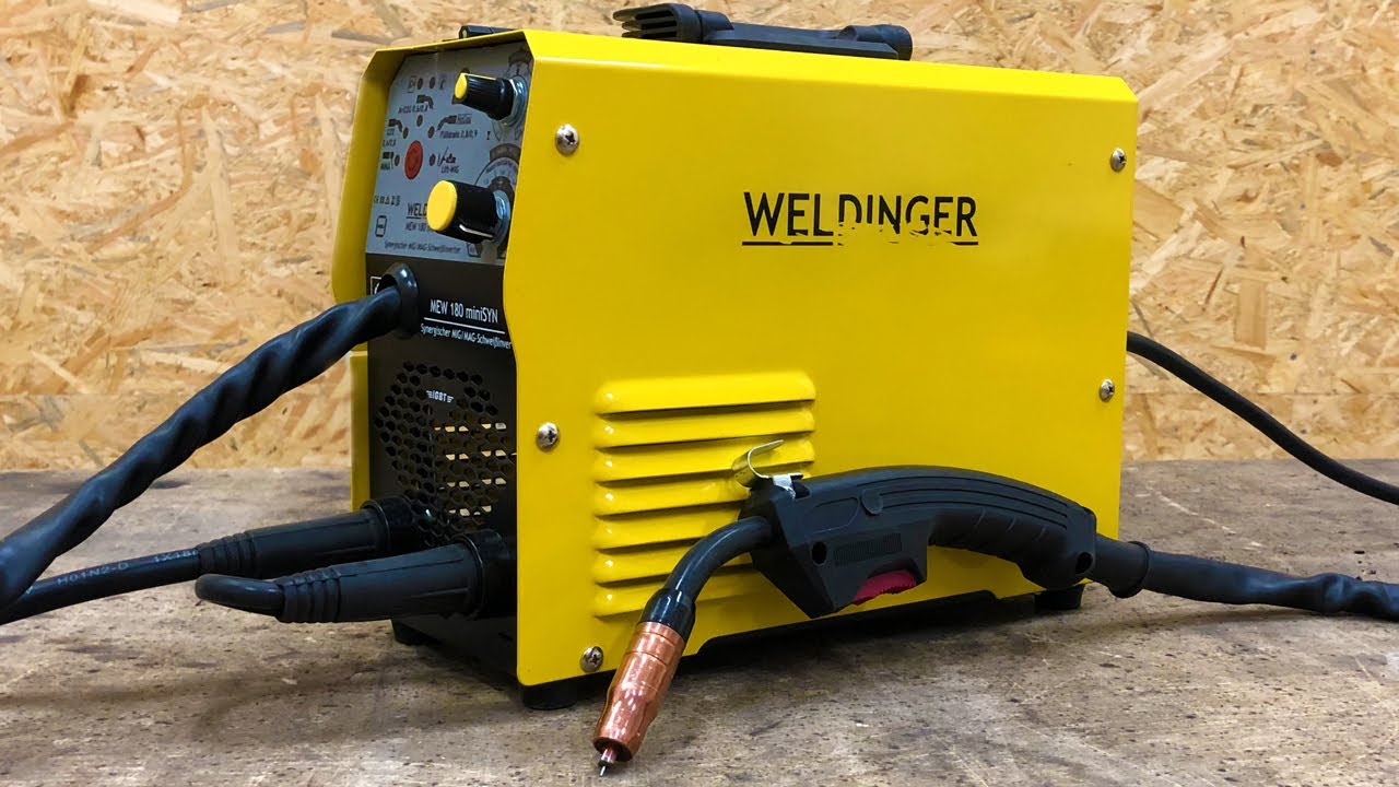 MAG schweißen mit dem Weldinger MEW 180 mini SYN / das perfekte Gerät für Anfänger