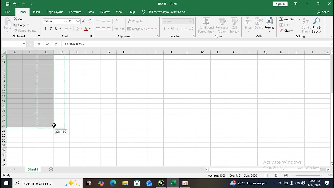 Cara rumus if di aplikasi excel