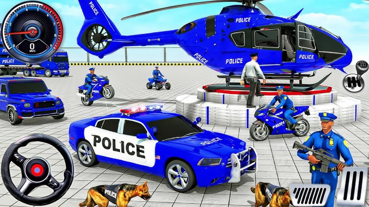 Police Car Chase Simulator 3D Game - Real Cop Cars Driving Simulator 2025 - Android GamePlay
