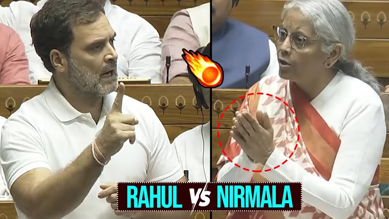 Nirmala Sitharaman Viral Reaction To Rahul Gandhi's Speech in Lok Sabha | Rahul Gandhi Vs Nirmala🔥