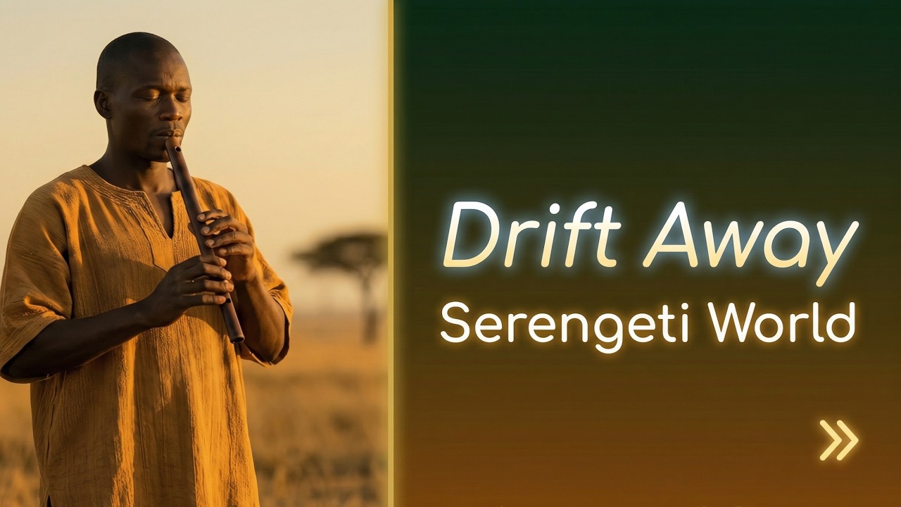 African Savanna Flute | 5h45m End-Blown Flute Deep Sleep & Study