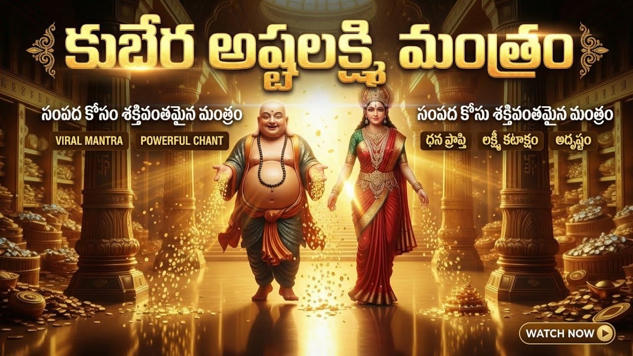 Kubera Ashta Lakshmi Mantra 🔱 Attract Sudden Money, Wealth & Prosperity | Miracle Mantra
