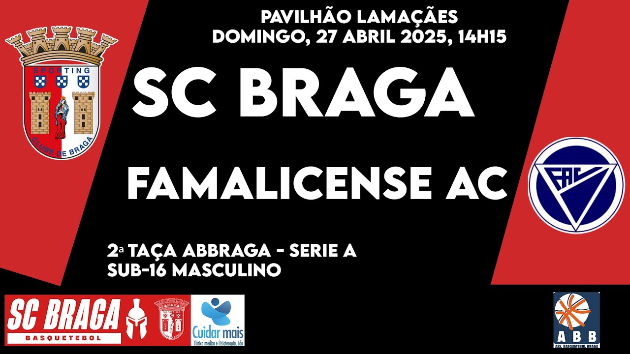SC Braga B vs Famalicense AC B | 2ª Taça ABBraga - Serie A | Sub-16 Masculino