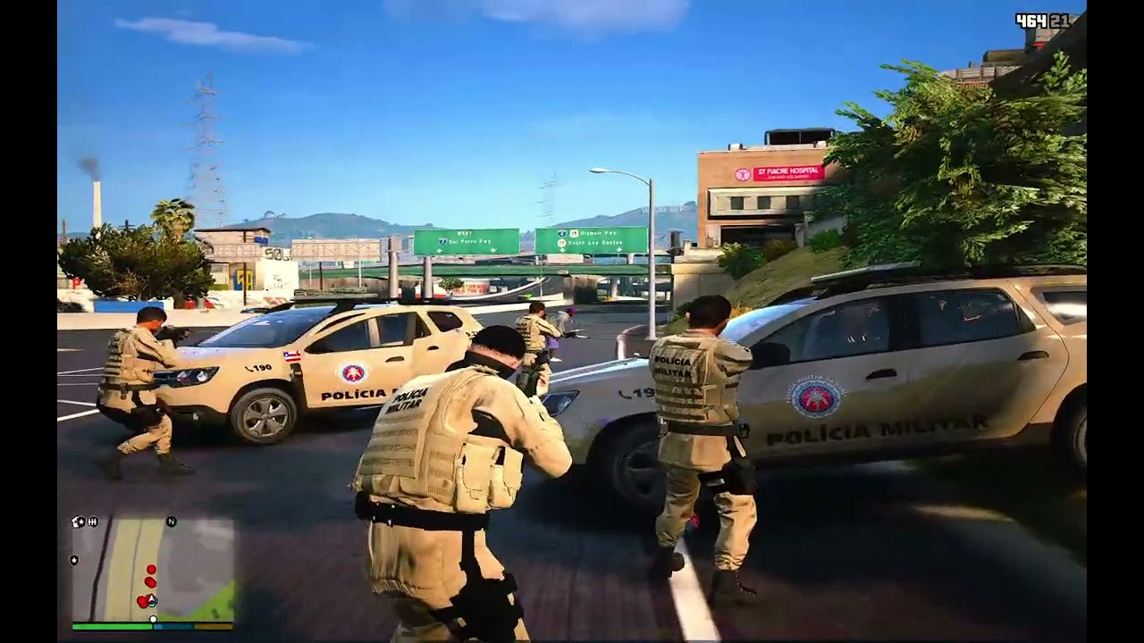 GTA V LSPD RONDESP EM COMFRONTO NA FAVELA TROCA DE TIROS INSANA + PRISÃO DO LIDER DO TRAFICO PMBA