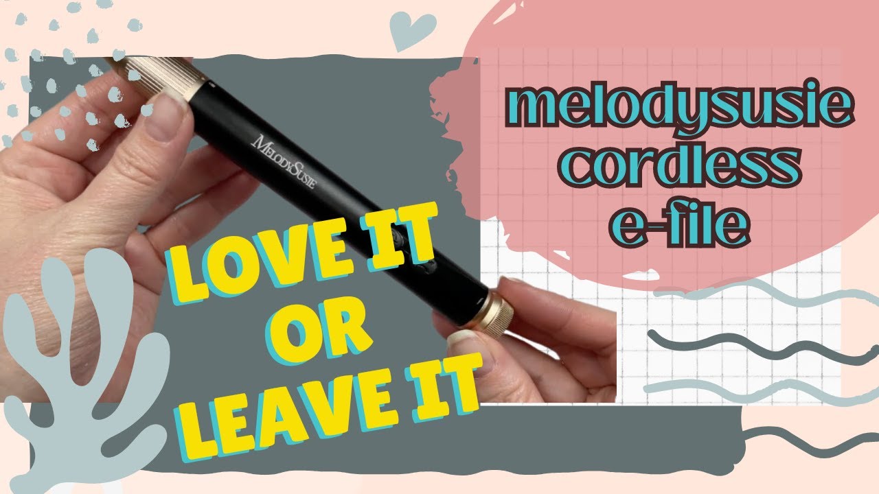 Cordless Rechargeable E-file Unboxing 🤔 Worth It? Hate It? 👀 Retro Nail Art DIY @MelodySusieOfficial