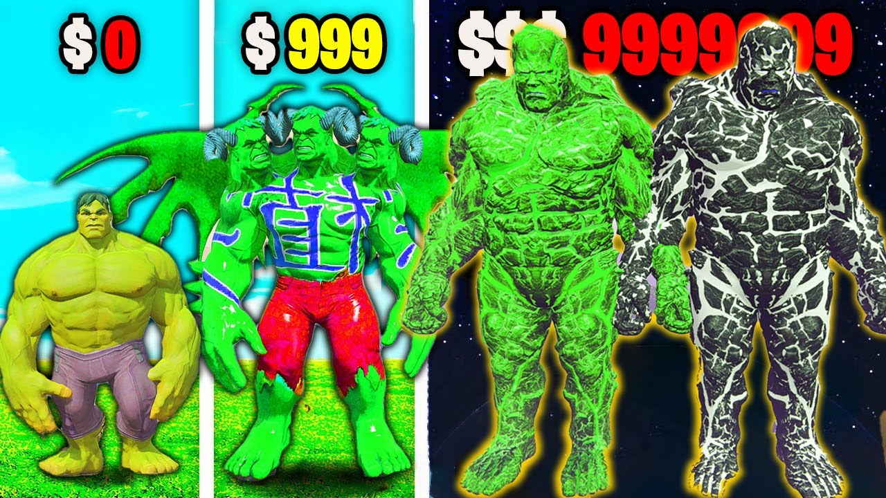 $1 To $1,000,000 ALL FATHER HULK In GTA 5!