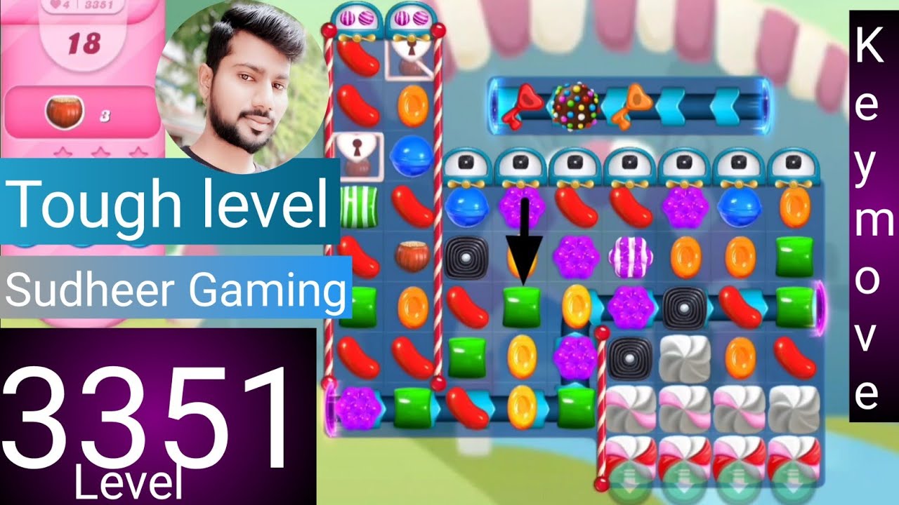 Candy crush saga level 3351 । No boosters । Tough level । Candy crush 3351 help । Sudheer Gaming