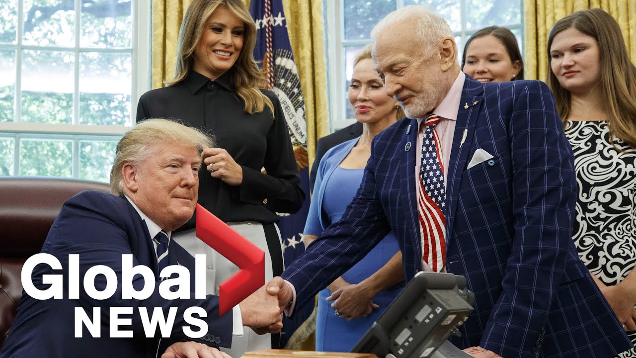President Donald Trump meets with Apollo 11 astronauts
