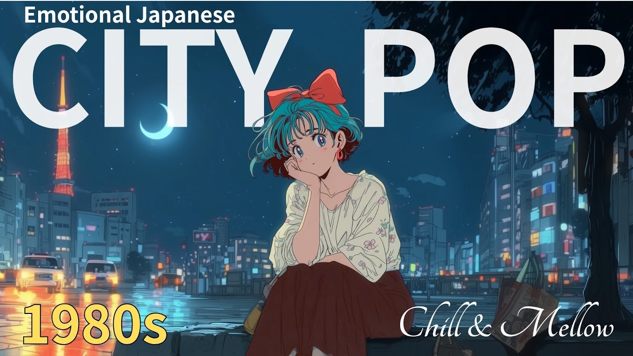 80s Japanese CITY POP / Chill & Mellow, Emotional & Urban ガラスの夜に心を揺らすシティポップバラード