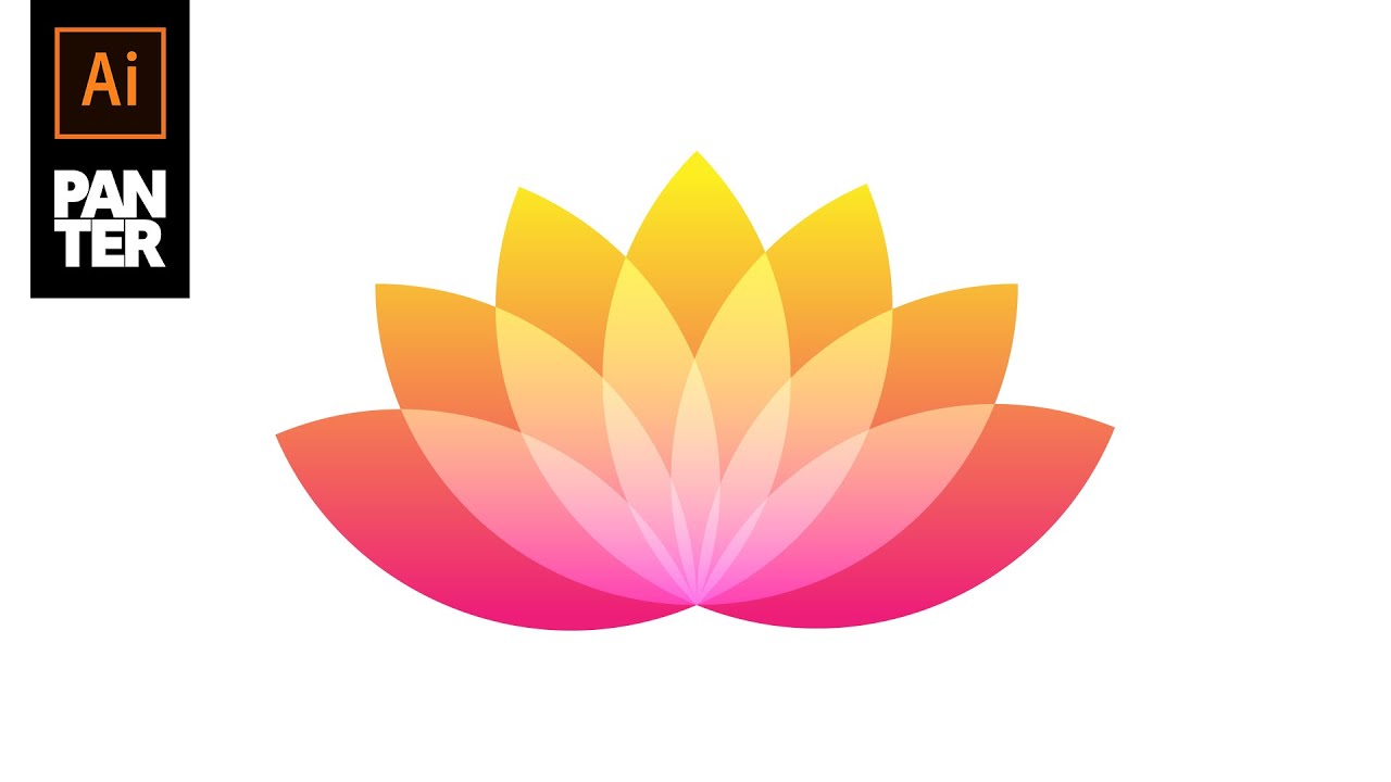 How to Create a Lotus Flower Logo | Adobe Illustrator Tutorial