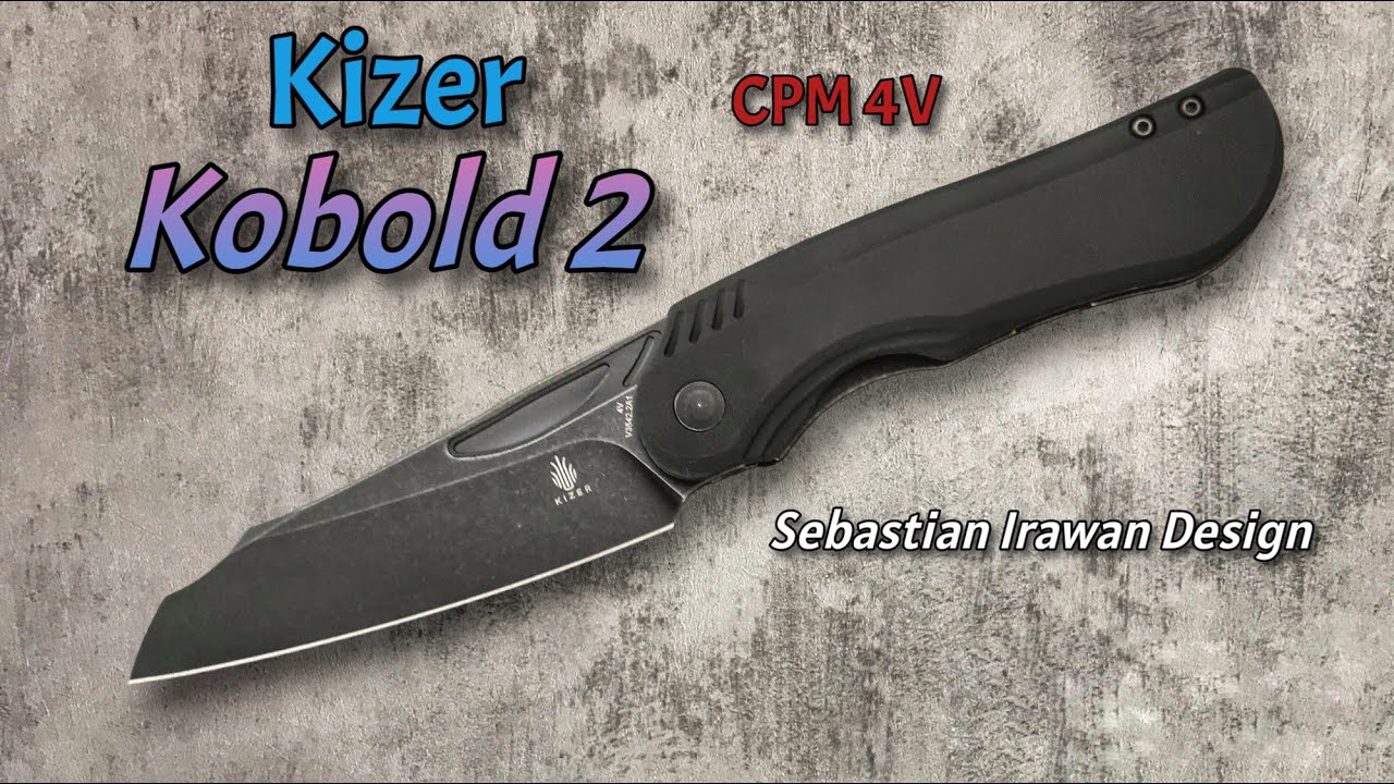 NEW Front Flipper Knife!  Kizer Kobold 2 in 4V!  Sebastian Irawan Design