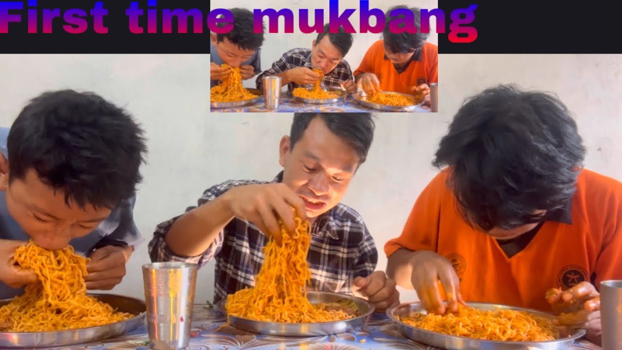 First Time Mukbang, Spicy Current Noodles 🥰