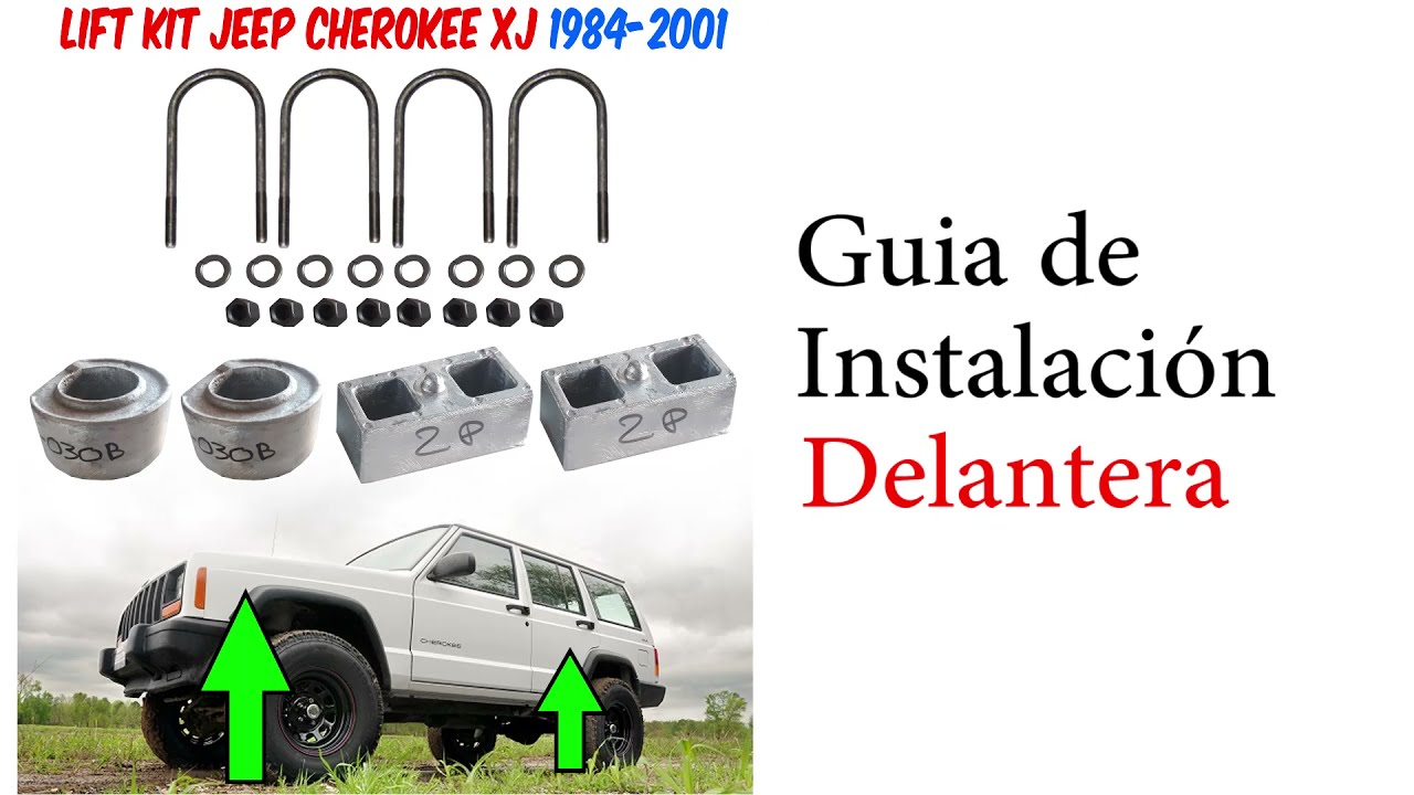 Лифт комплект Установка Jeep Cherokee XJ / Комплект увеличения подвески с 1984 по 2001