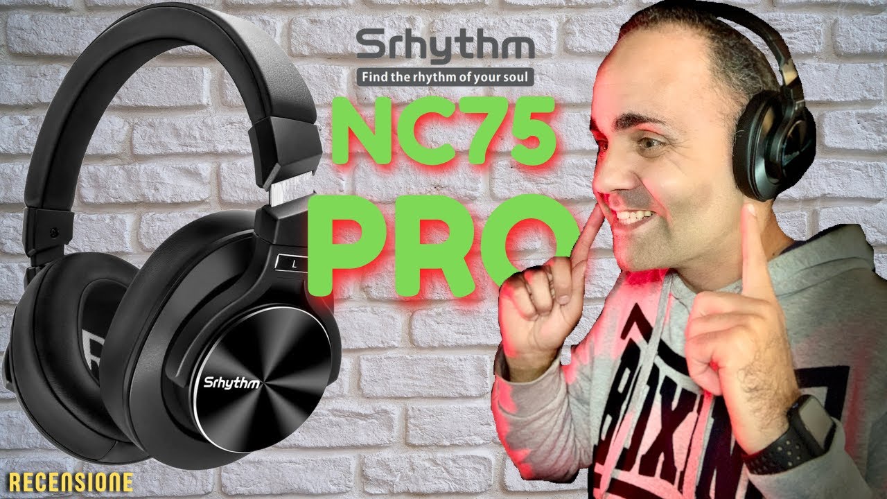 Recensione Srhythm NC75 PRO con CANCELLAZIONE ATTIVA DEL RUMORE! Buone Cuffie Bluetooth su Amazon