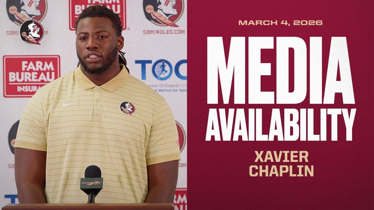 FSU Football | OL Xavier Chaplin Media Availability