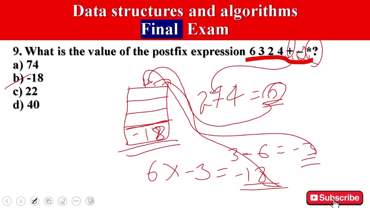 Final Exam for Data Structure and Algorithms
