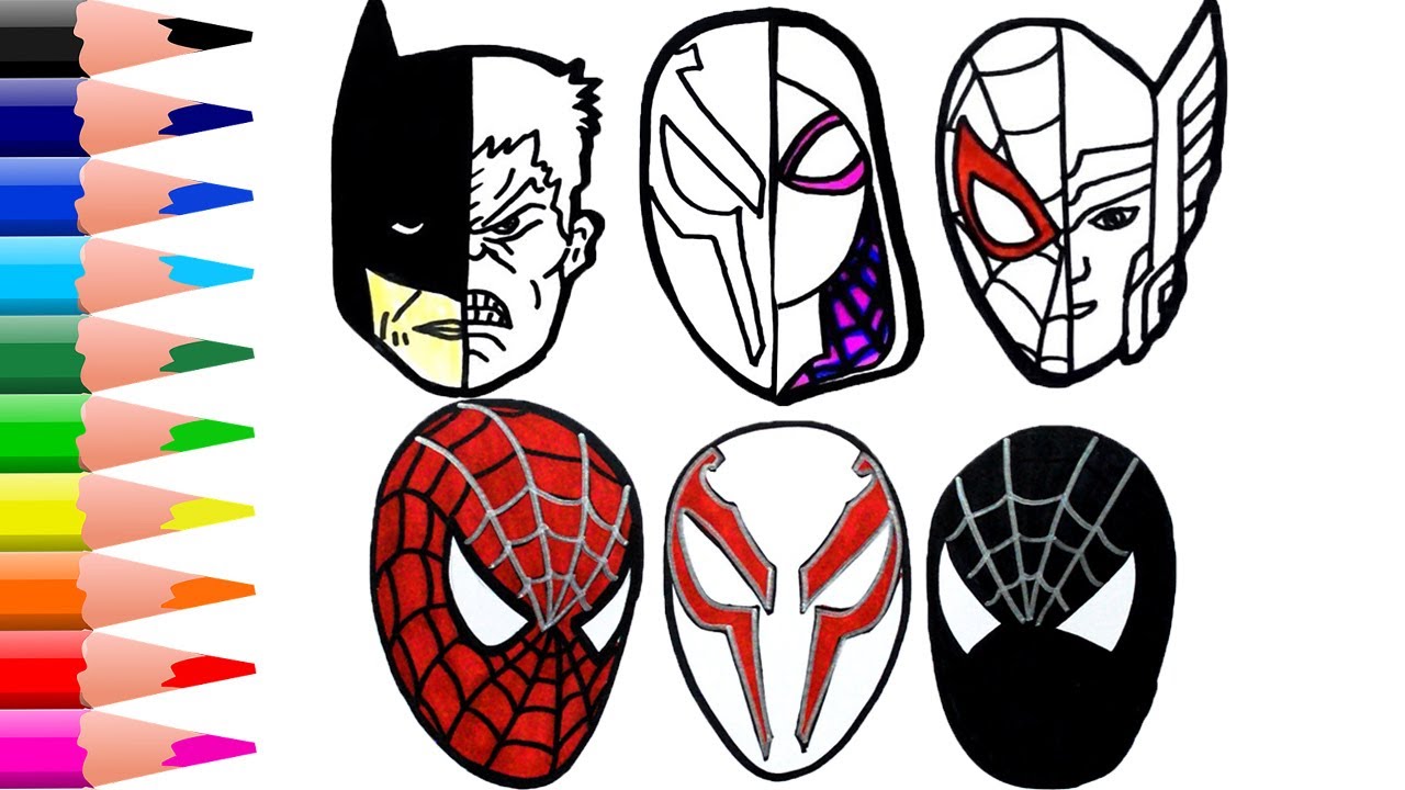 🔴🔴 HOW TO DRAW TO  spider-man: across the spider-verse FACES