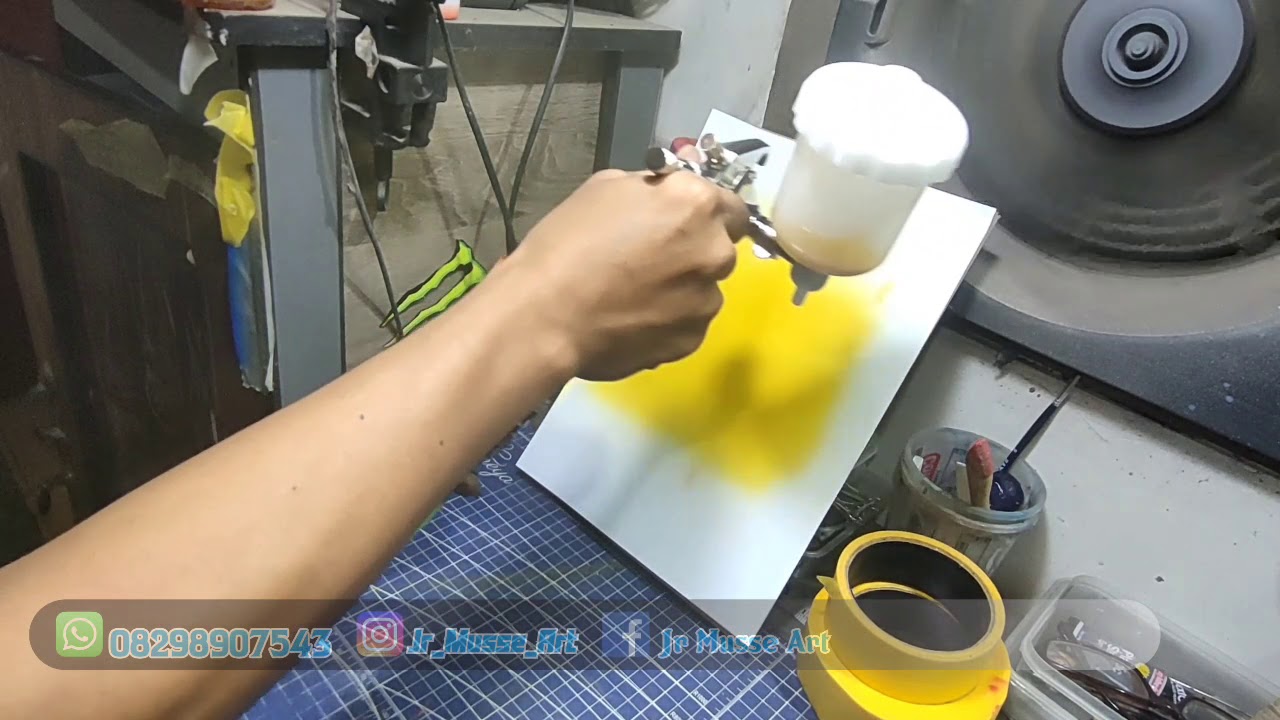 Review spraygun PRONA R2 -F 05 | spray gun mini | nozle 0.5