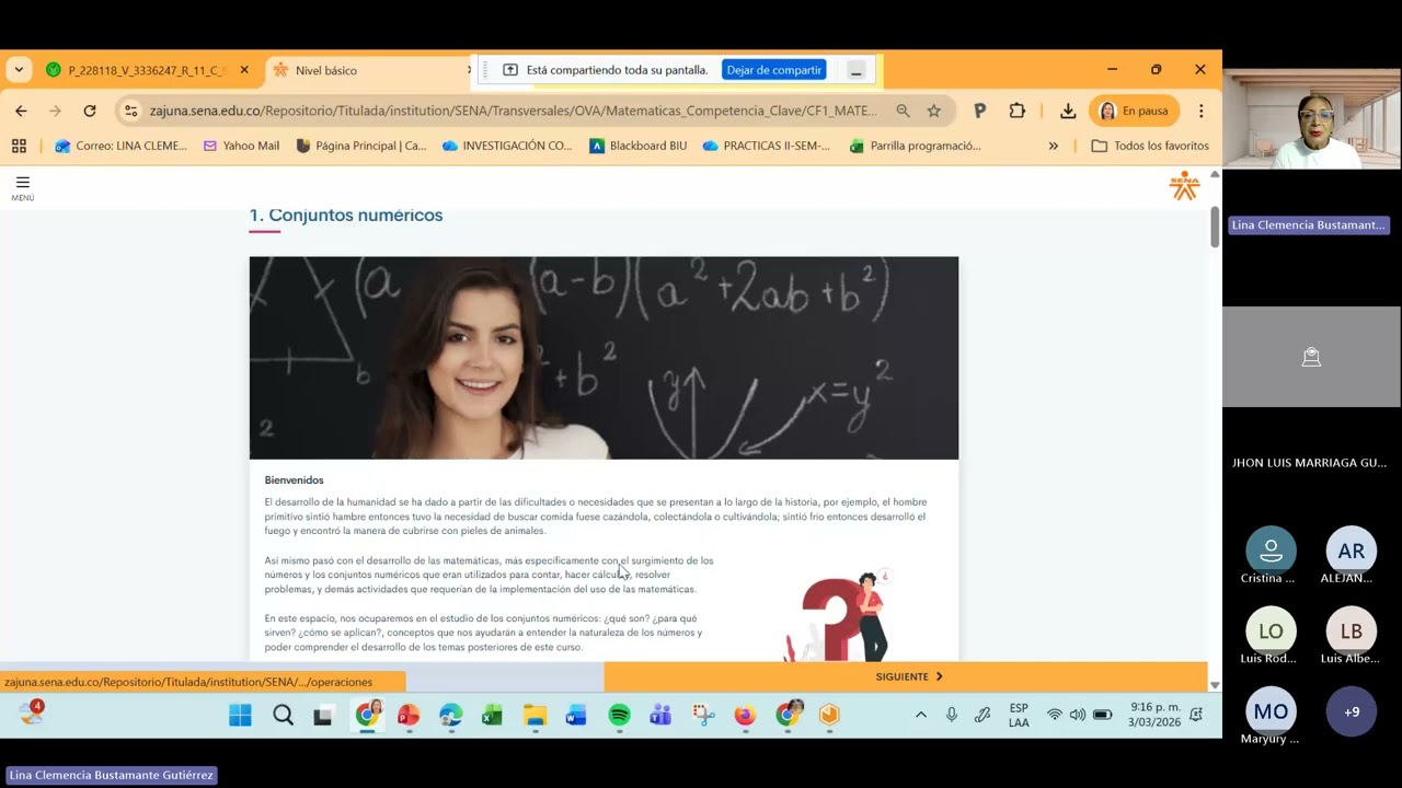 Fichas 3336247 y 3336248 Pirmera sesión en línea Competencia matemáticas 20260303