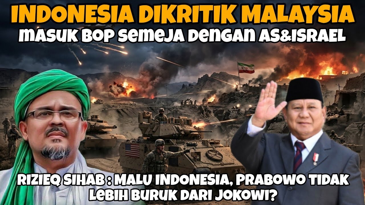VIRAL ‼️INDONESIA DISEBUT MALU OLEH PEJABAT MALAYSIA & HABIB RIZIEQ| HANYA DIAM SAJA  IRAN DISERANG