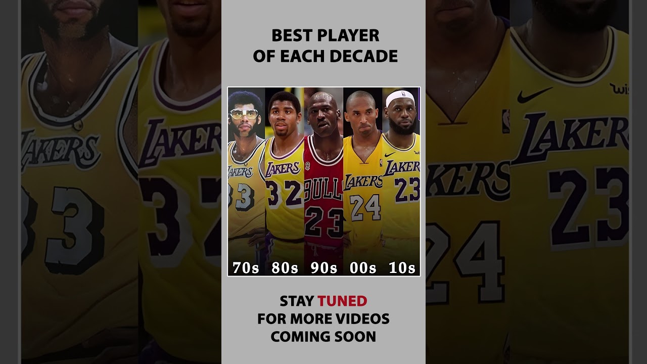 Best NBA Player of Each Decade 