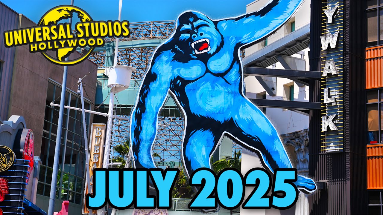 Universal Studios Hollywood - July 2025 Walkthrough: Construction Updates & Marty McFly [4K]