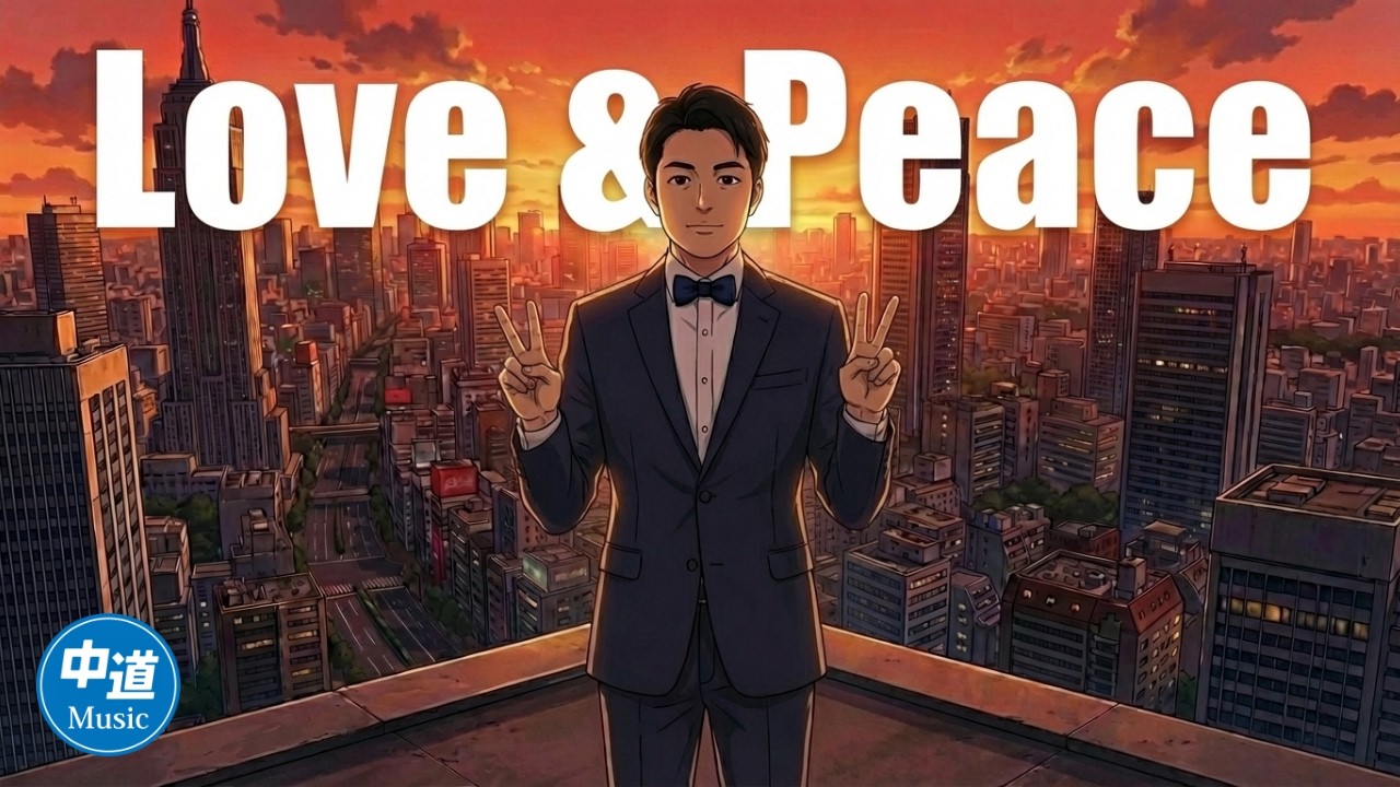 【中道応援歌】Love & Peace｜B面 アニメVer.｜いさ進一応援ソング #応援歌 #中道改革連合 #中道  #ai音楽 #aivideo