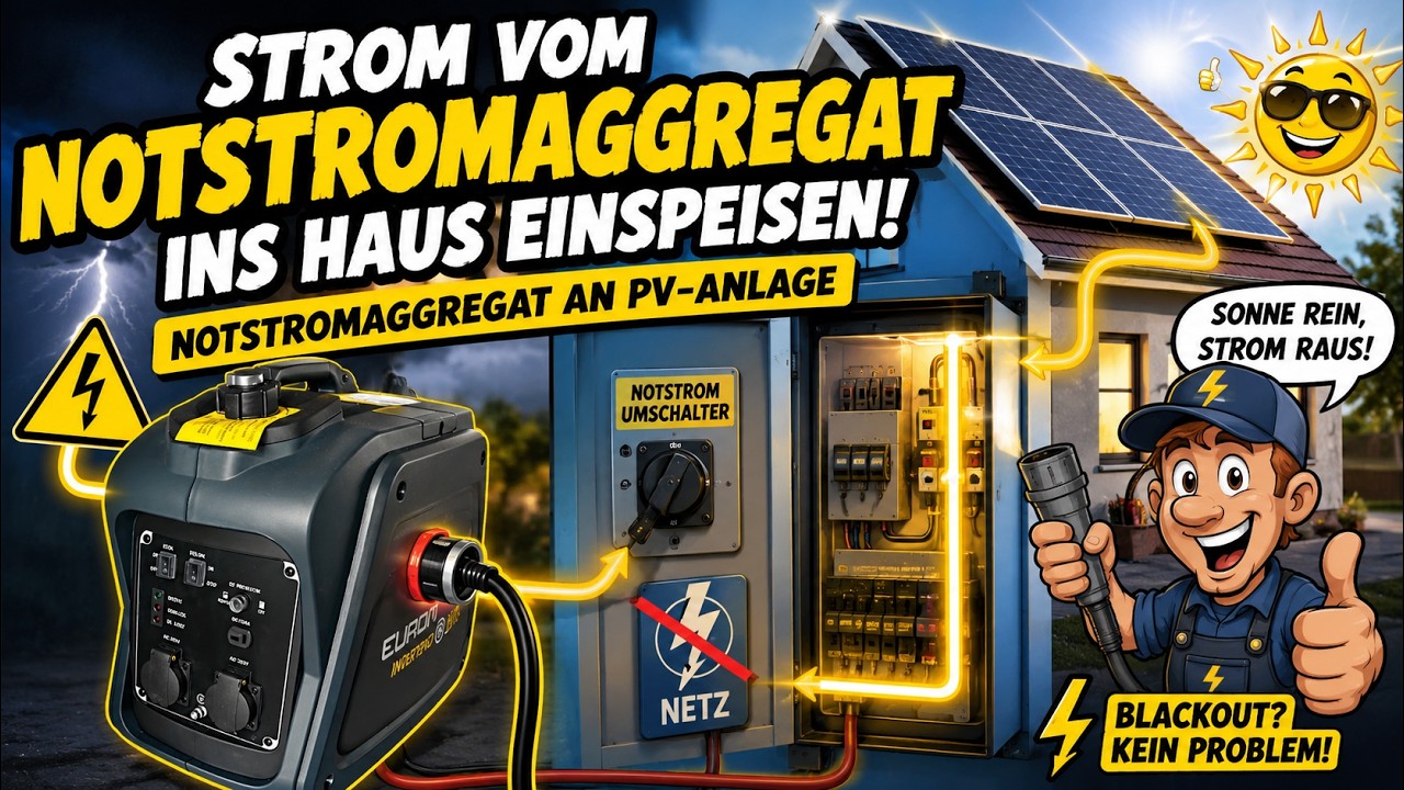 Das Geheimnis von Victron - Ersatzstrom an Victron Multiplus Notstromer mit MPPT Ladegerät verbinden