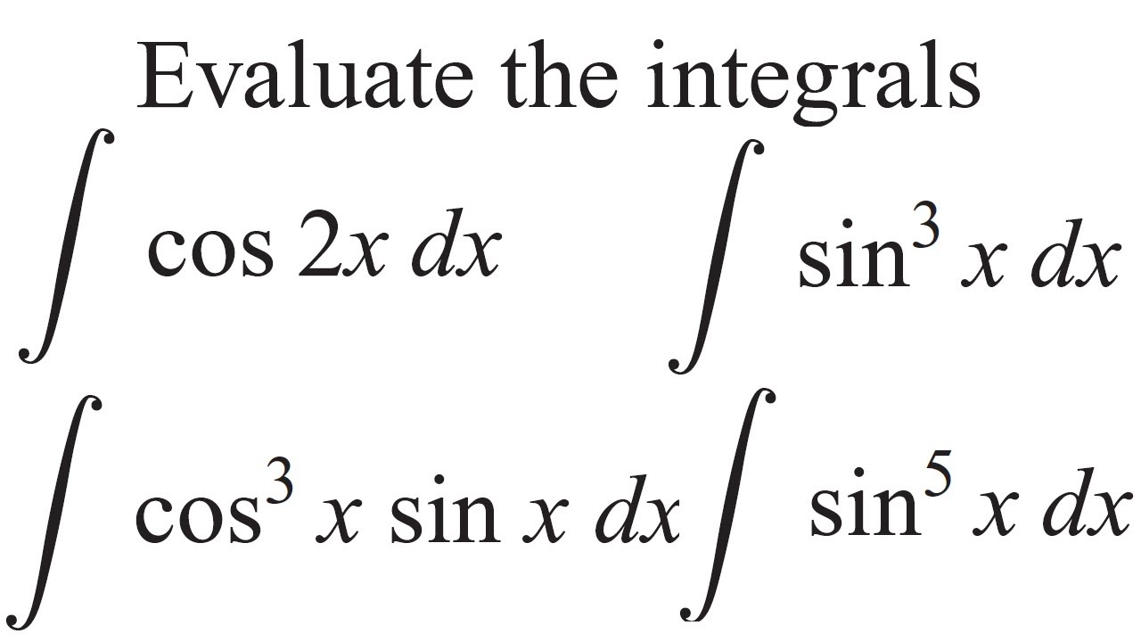 Integration of trigonometric functions || techniques of integration || Thomas Calculus Ex 8.2 | Urdu
