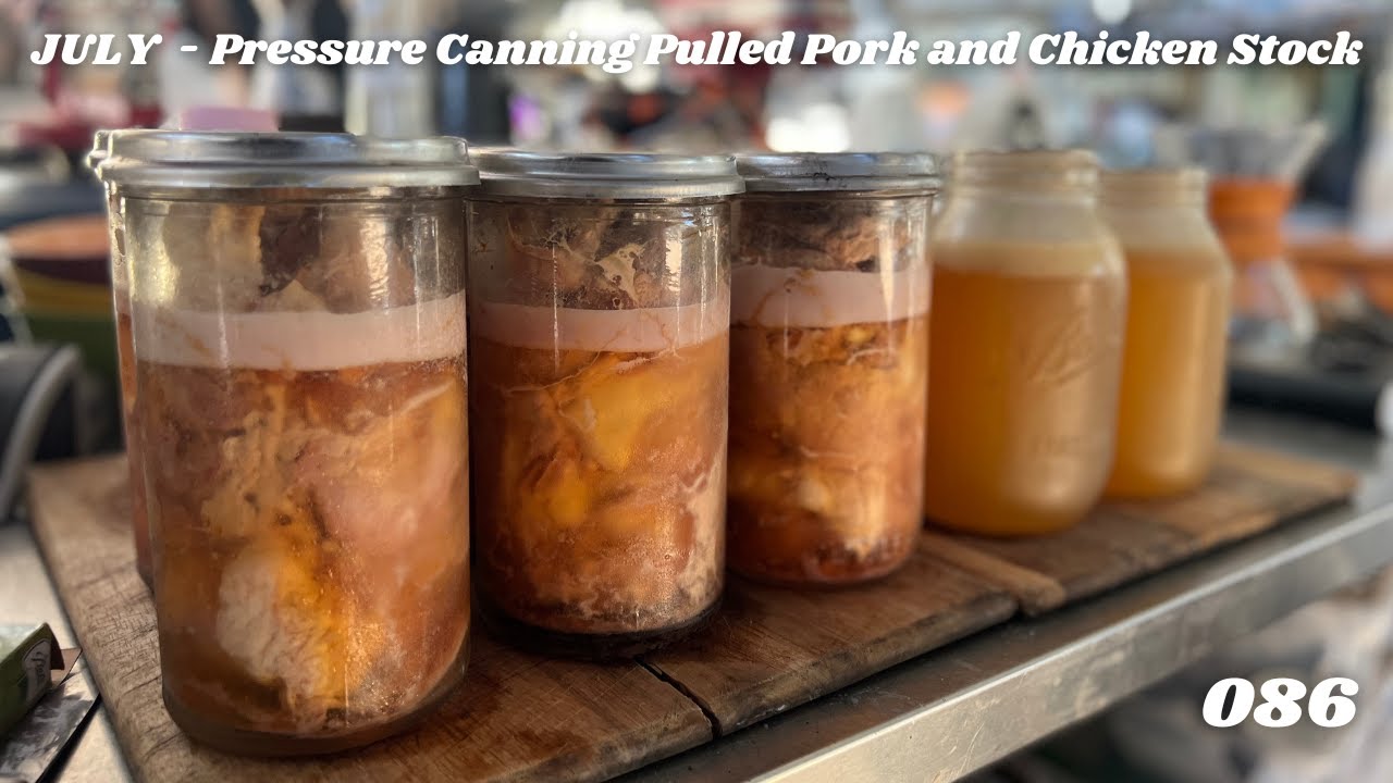 Pressure Canning Pulled Pork Roast and Chicken Broth | Fornetto Wood Stove | Off Grid Australia 086