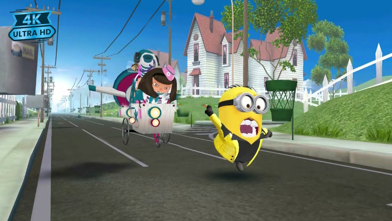 Minion Rush Meena Boss Fight with Golden Ticket Disco Minion -4K  Full Screen Gameplay