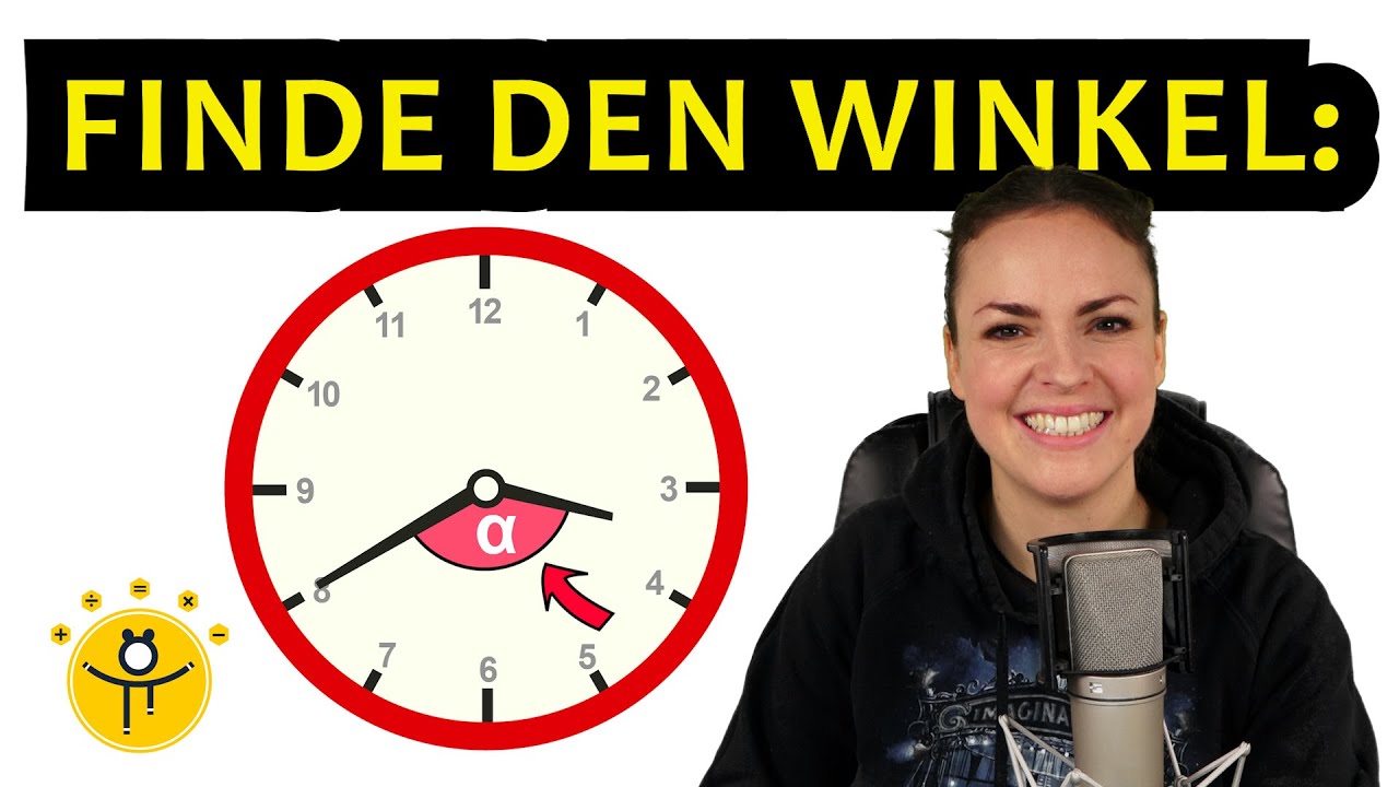 Wie groß ist der WINKEL zwischen den Uhrzeigern? 🤓