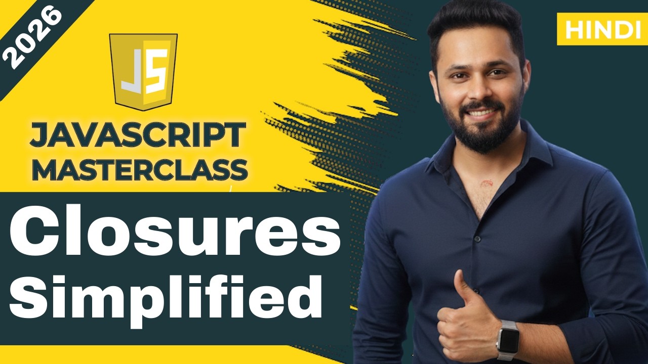 JavaScript Tutorial in Hindi #41 Closure in JavaScript Explained with Counter App Example
