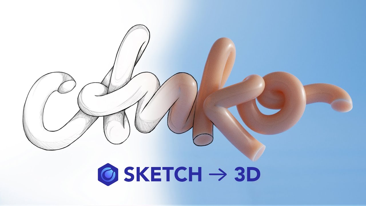 Преобразование эскиза в 3D-анимацию в Cinema 4D