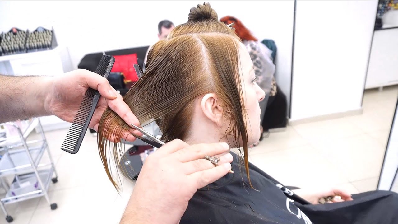 SUPER 90S SHORT BOB HAIRCUT RETRO - CUTTING BLONDE HAIR