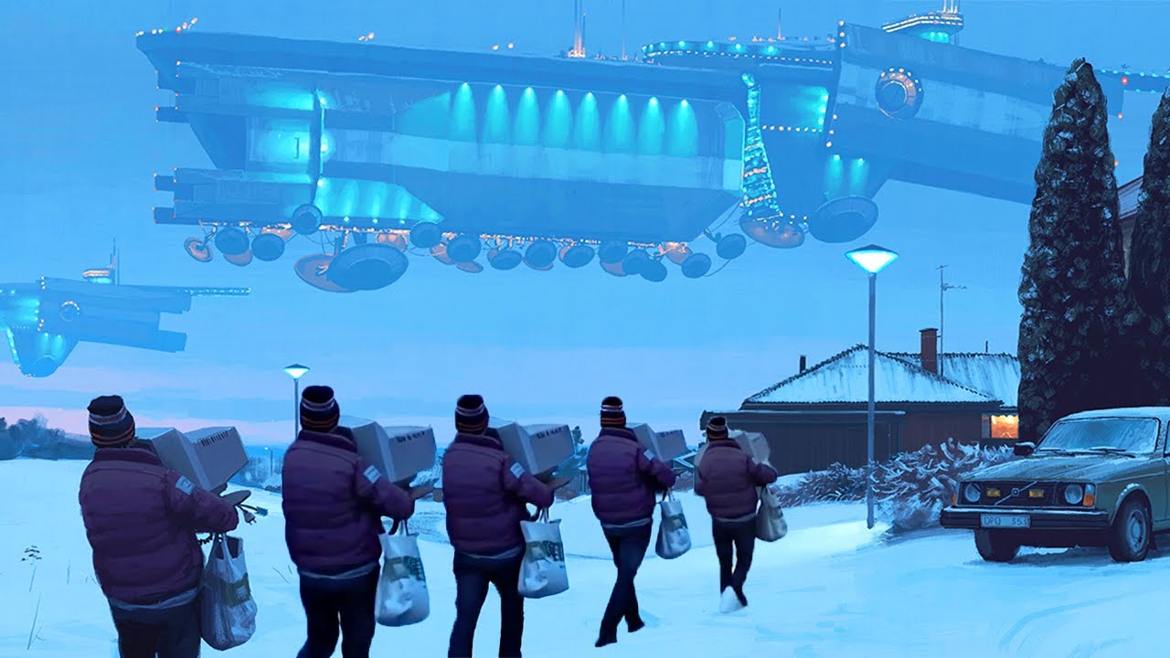 The Art of Simon St&aring;lenhag, Brought to Life (A.I. Video)