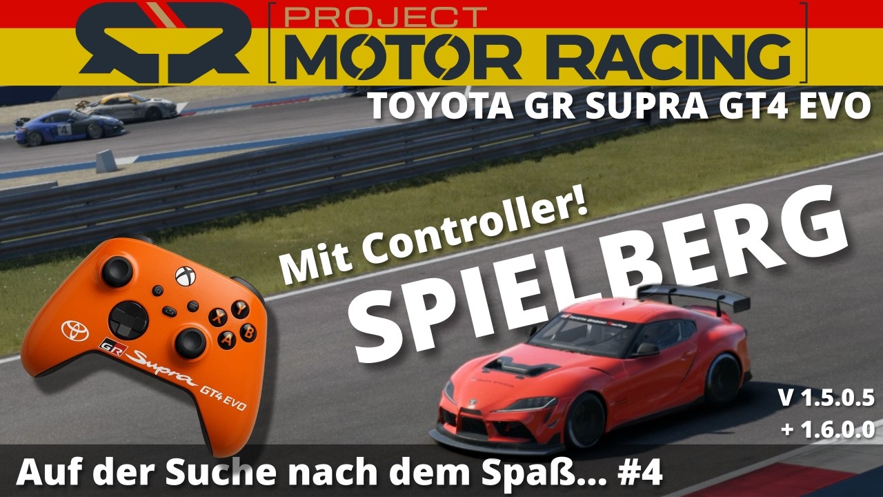 Project Motor Racing - 🎮 mit Controller - Toyota GR Supra GT4 EVO - Spielberg - Multiclass GT4 + MX5