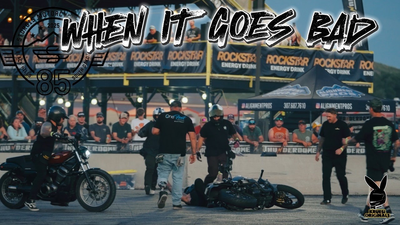 Crazy Bike Stunt Caught on Camera! Sturgis 2025