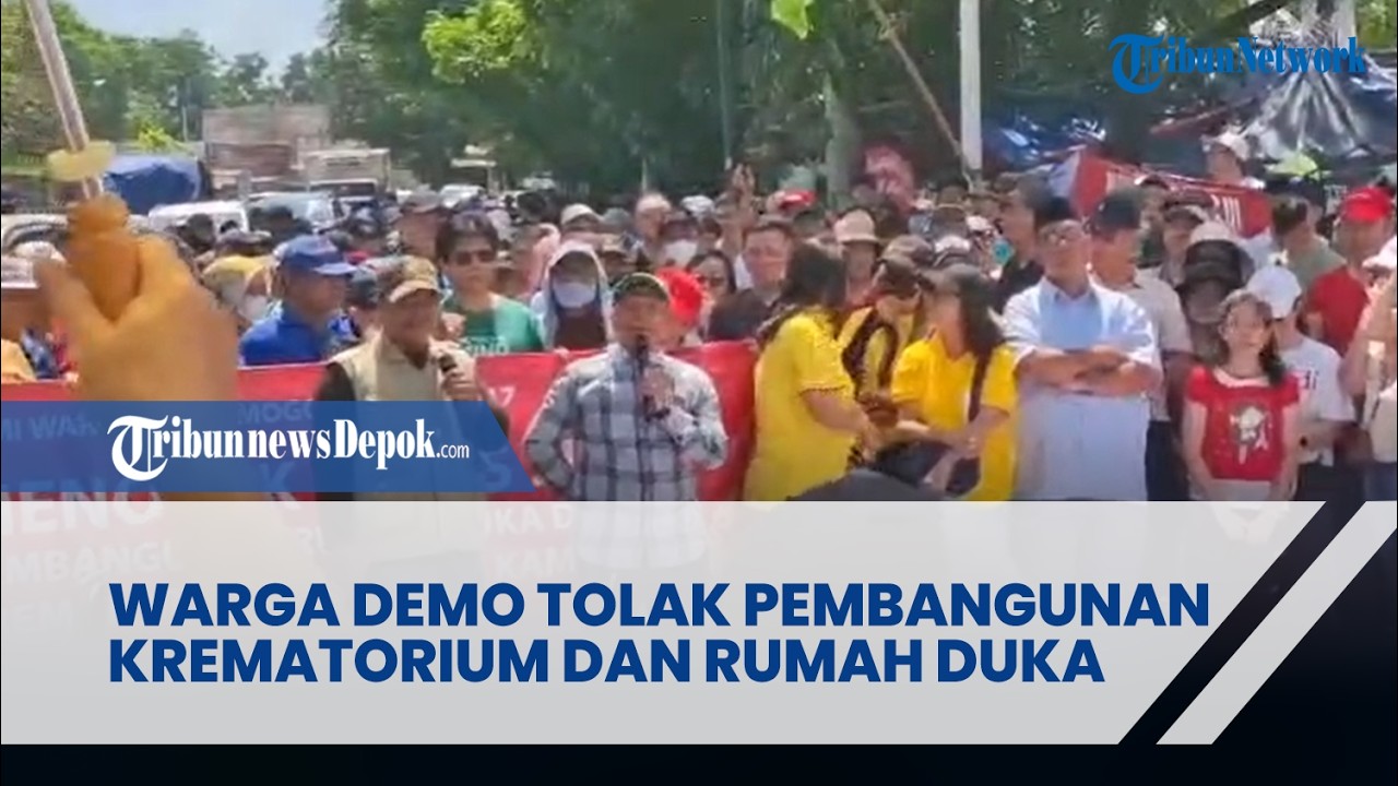 Warga RW 17 Kalideres Demo Tolak Pembangunan Krematorium dan Rumah Duka