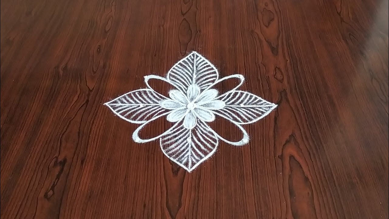 (2) Beautiful Daily kolams only (3) dot's...