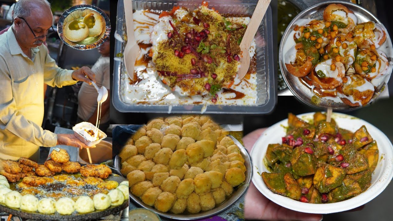 Ujala Lachha Tokri Chaat, Kurkure Aloo, Golgappe, Dahi Bhalle & More || Delhi Street Food
