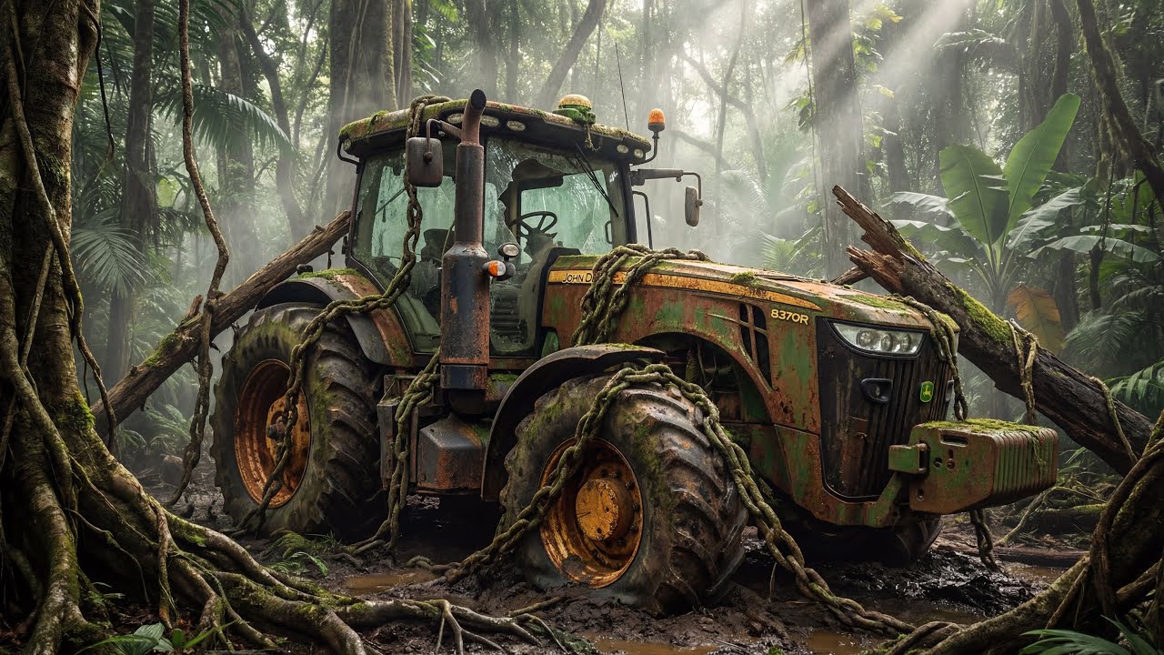 ASMR Abandoned John Deere 8370R 2016 Jungle Restoration