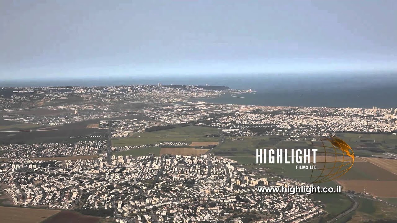 AN 037E Israel aerial footage: aerial video of Greater Haifa and Haifa Bay