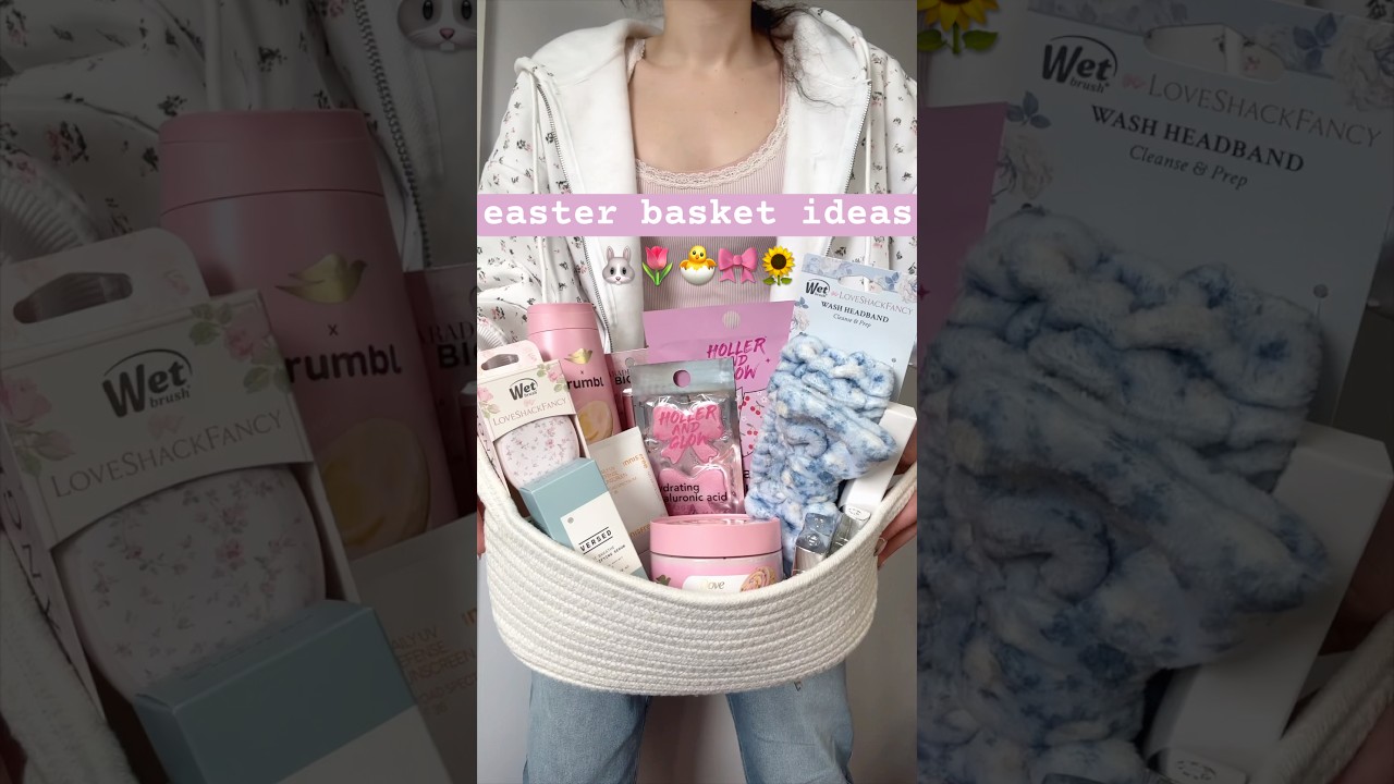 easter basket ideas 🐰🌷🐣🎀🌻 #easter #springmakeup