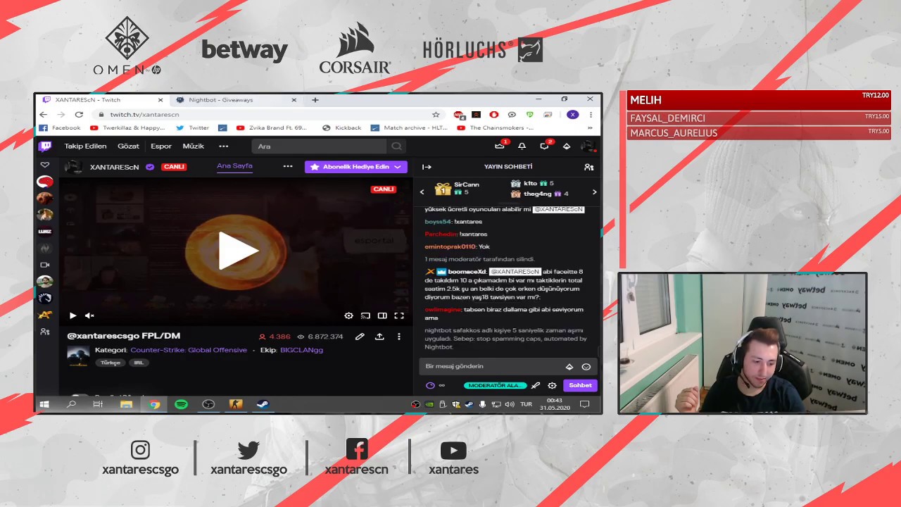 XANTARES SORU-CEVAP YAPIYOR!!! TEST KİTABI İSTEYEN İZLEYİCİSİNİ KIRMIYOR!!!!